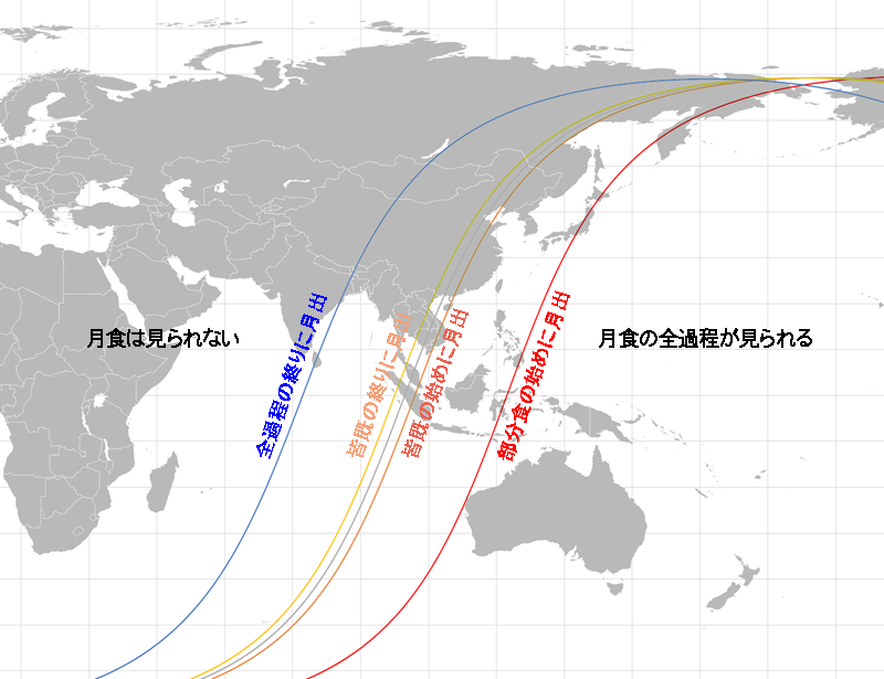 2021年5月26日皆既月食地図